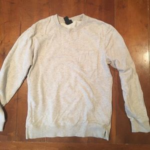 H&M Light Grey Sweater with Chest Pocket